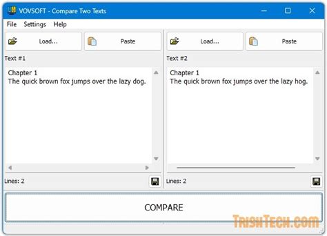 Download VovSoft Compare Two